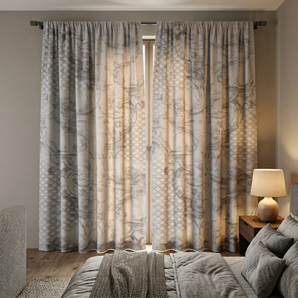 Damask Jacquard Curtains