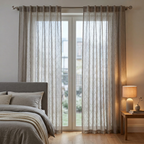 Luxury Stone Grey Textured Pure Linen Curtains