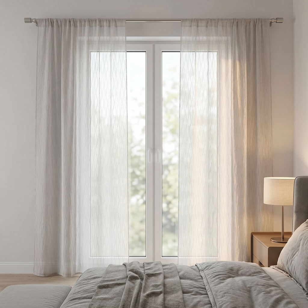Modern Organic Textured Linen Curtains