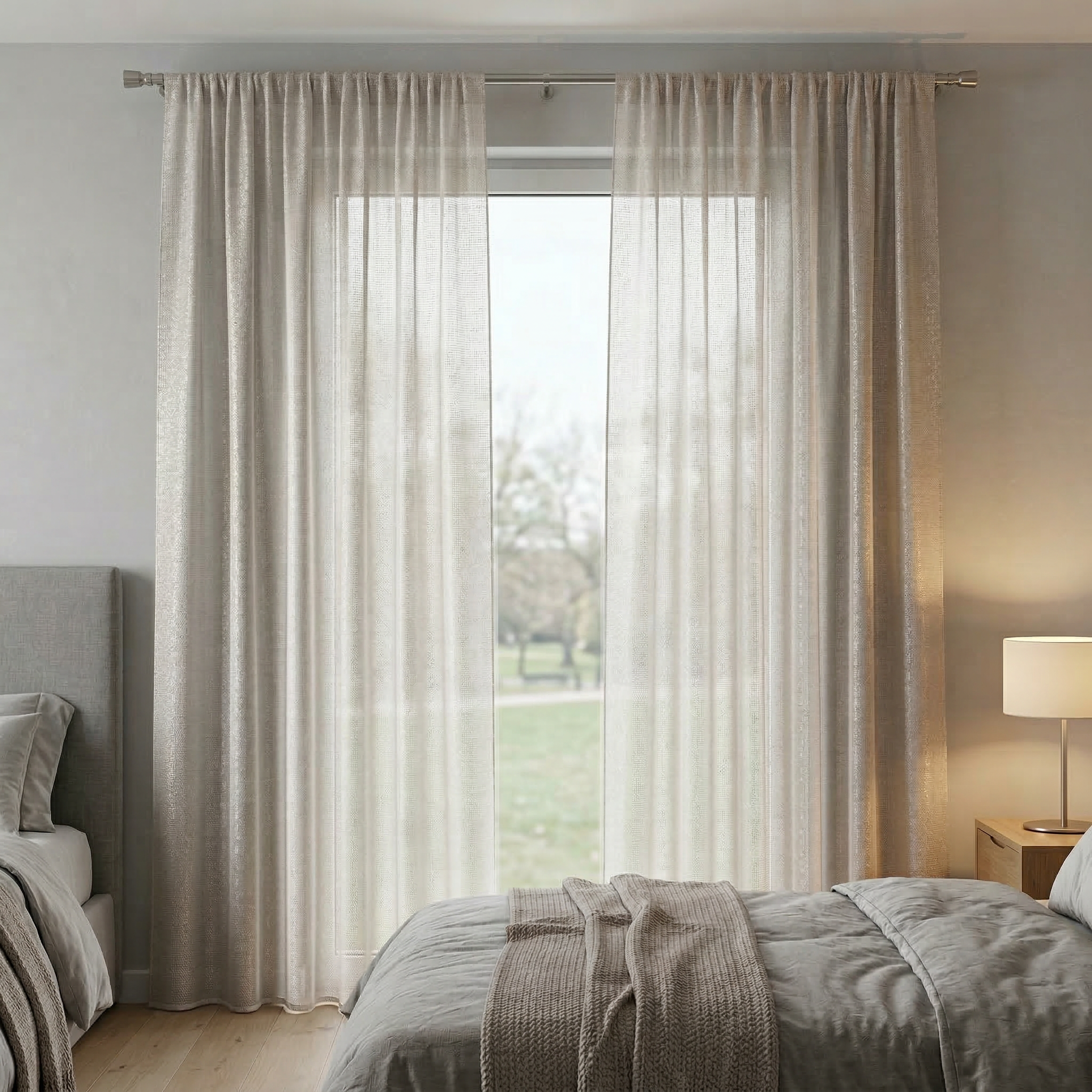 Luxury Pleated Sheer Tulle Curtains