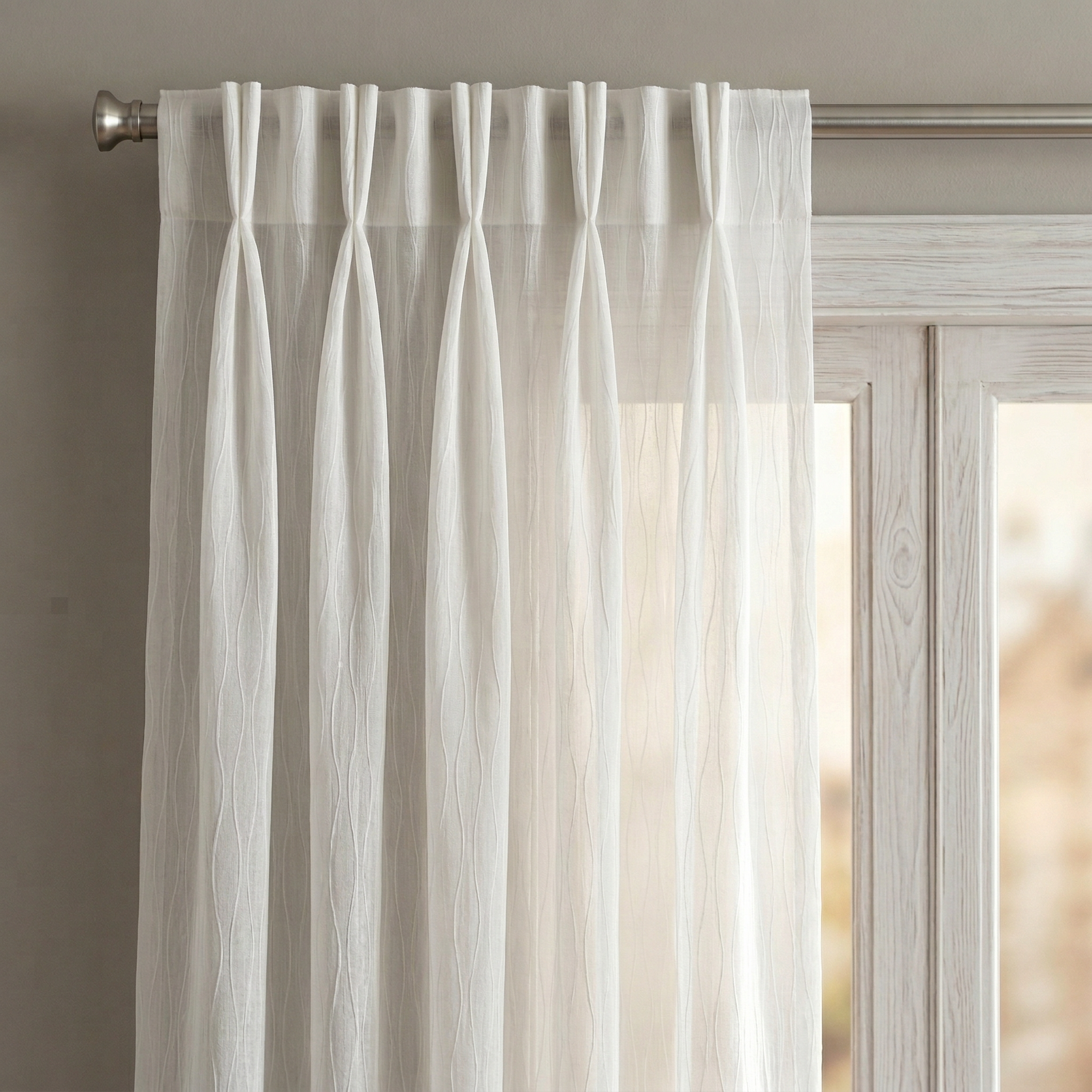 Modern Organic Textured Linen Curtains