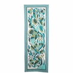 Blue Handmade Birds And Lotus Patchwork Khayyamian Tapestry