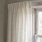Cream Pure Linen Slub Curtains