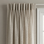 Elegant Stone Grey Textured Slub Tulle Curtain