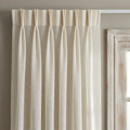 Natural Cream Pleated Tulle Sheer Curtains
