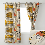 Abstract Tribal Doodle Curtains