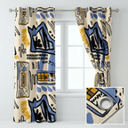 Blue Boohoos Curtains