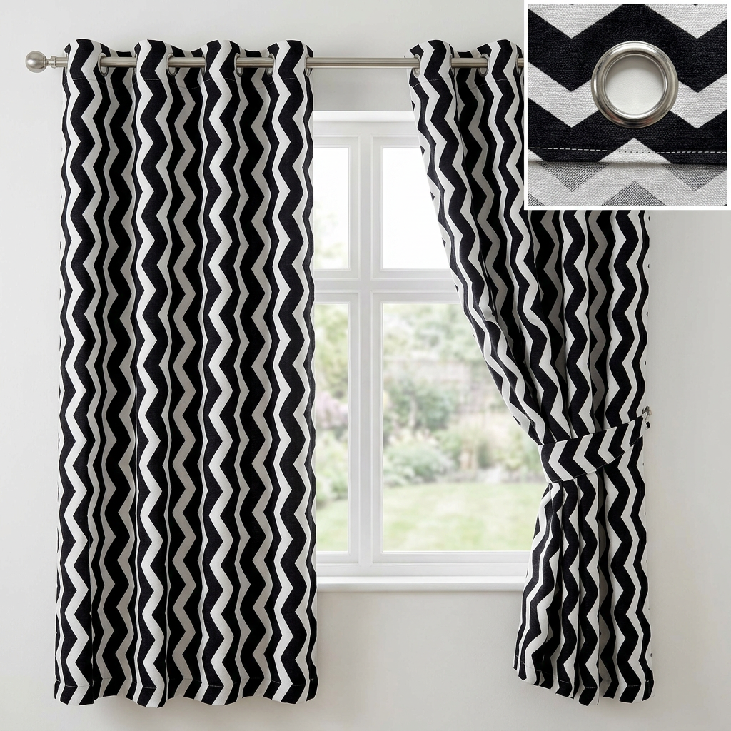 Zigzag Pattern Curtains