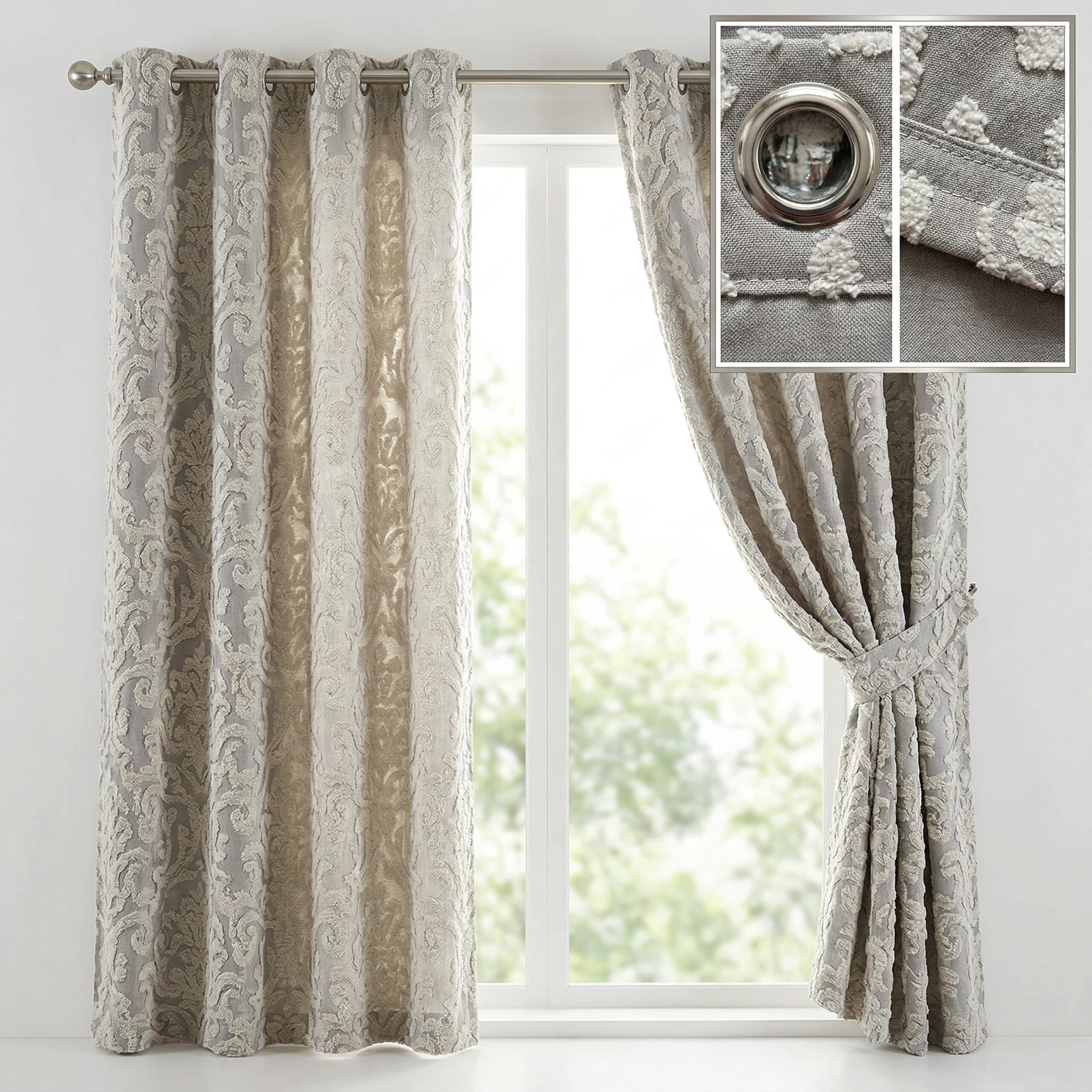 Abstract Squiggle Curtains