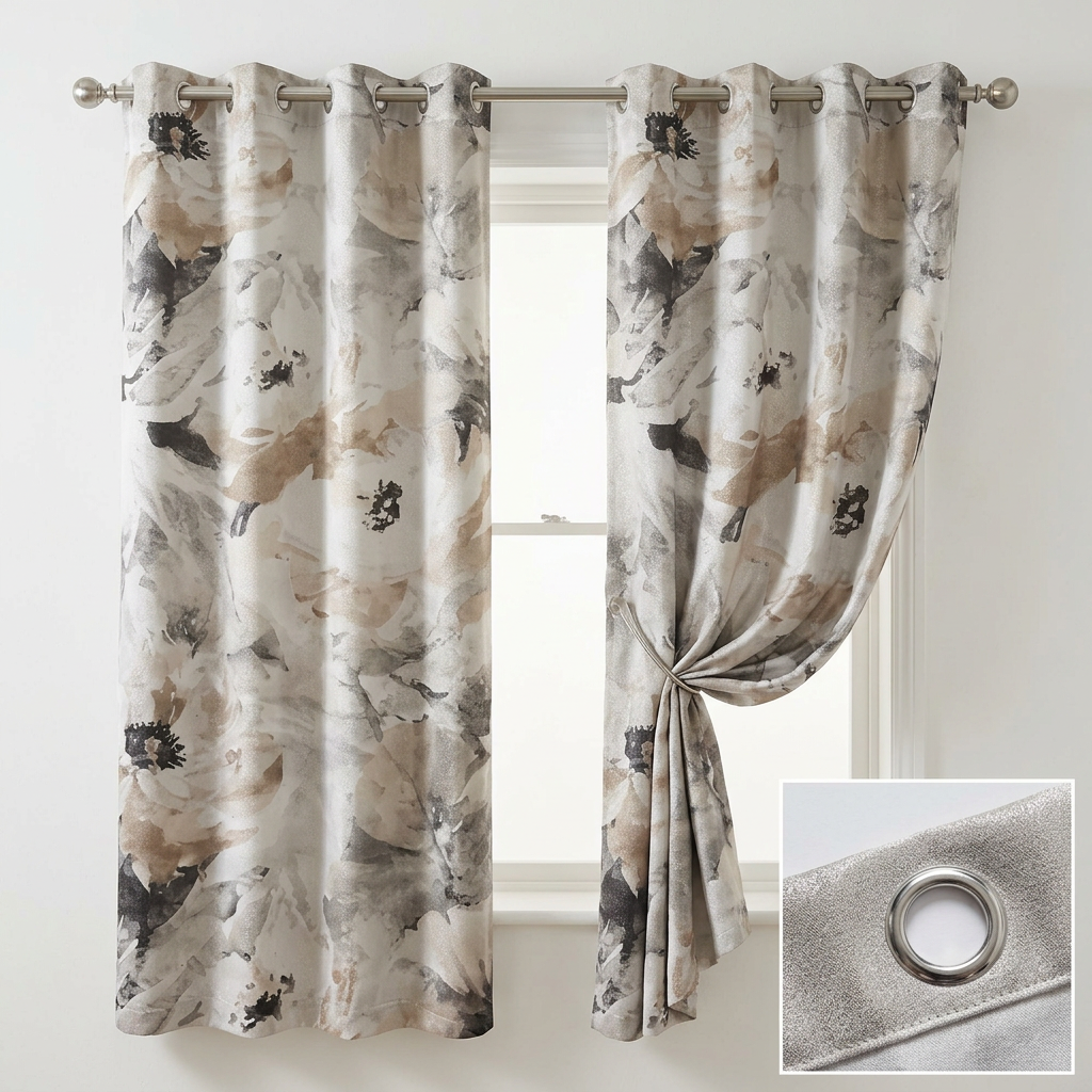 Watercolor Floral Curtains