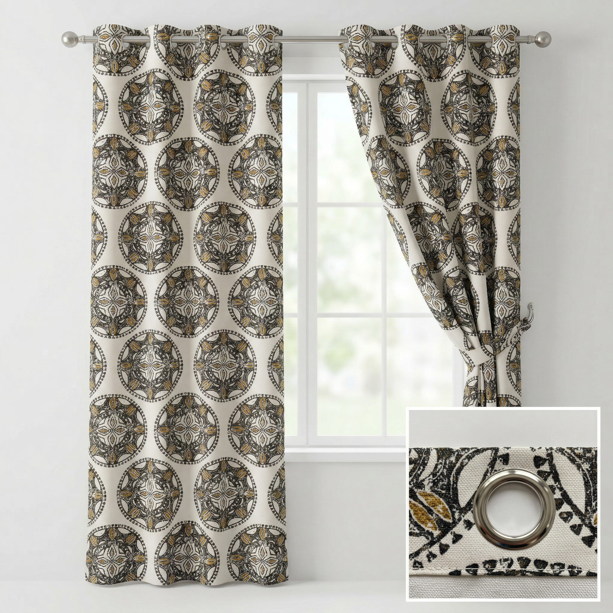 Mandala Pattern Curtains