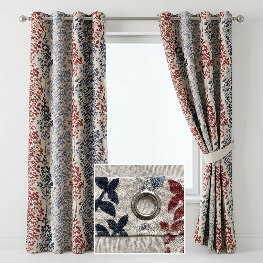 Sage Leaf Botanical Curtains