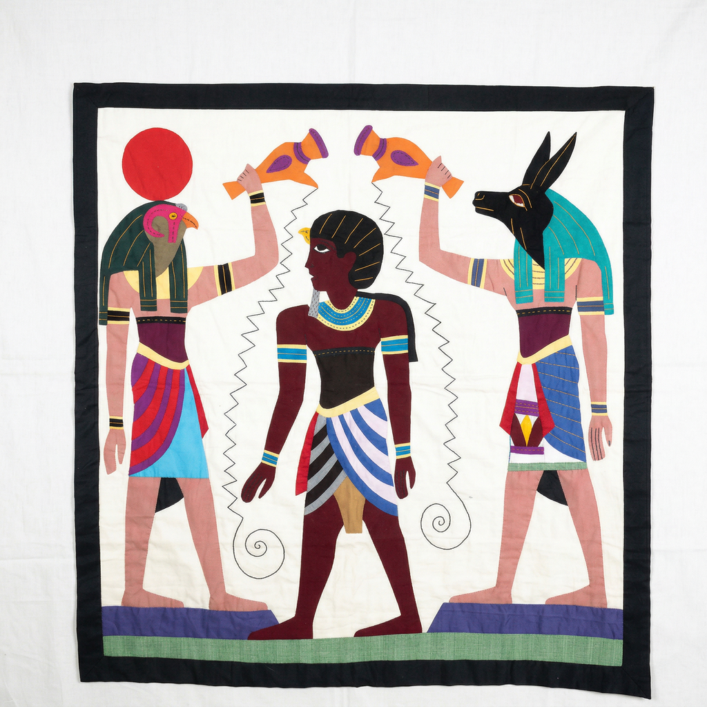 Colorful Pharaoh Khayyamian Tapestry
