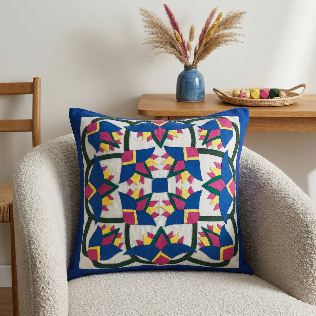 Colorful Patchwork Cushion Cover