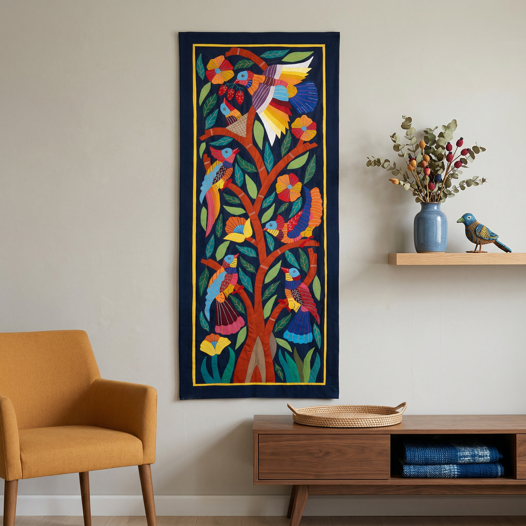 Tree Of Life Quilt Patch Work Khayyamian Tapestry