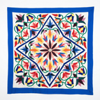 Intricate Floral & Geometric Egyptian Patchwork Khayyamian Tapestry