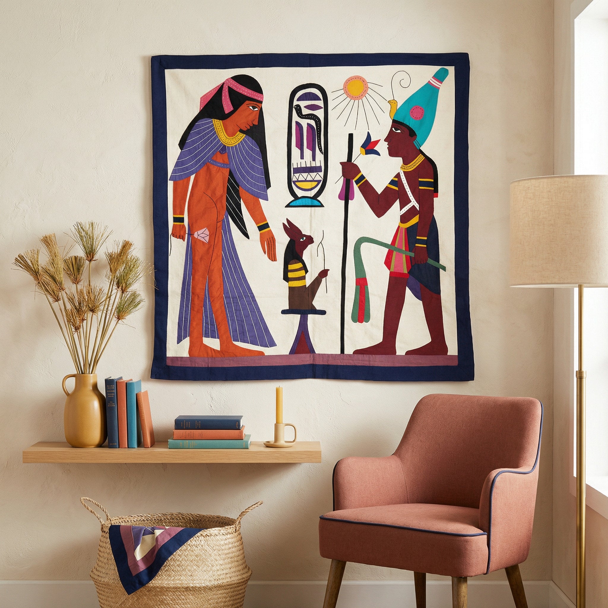 Vintage Egyptomania Khayyamian Tapestry