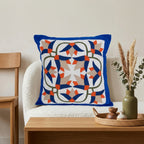 Hand-Stitched Lotus flower Handmade Cushion Cover