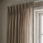 Vertical Stripe Linen Blend Cotton Curtains