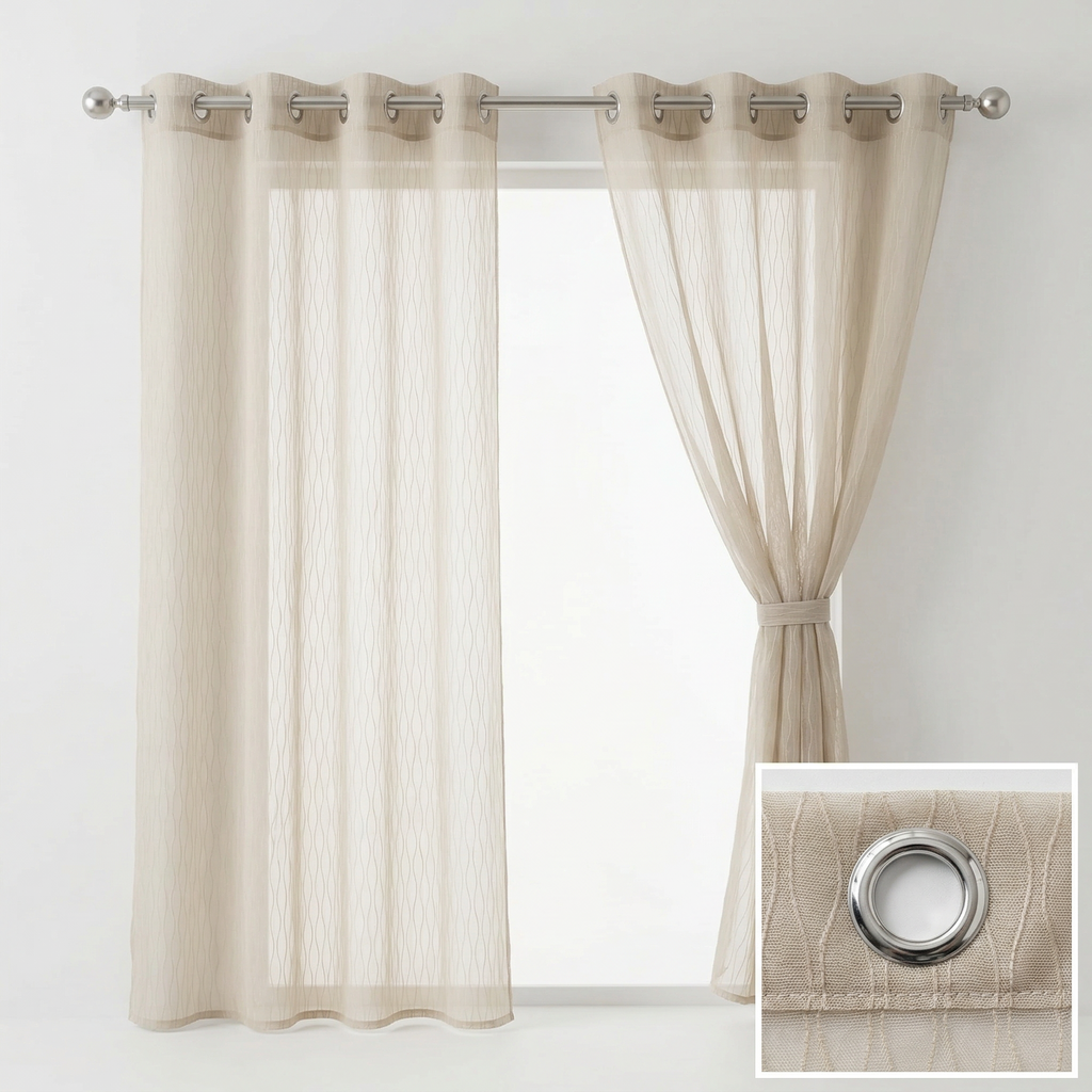 Modern Organic Textured Linen Curtains
