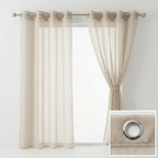 Modern Organic Textured Linen Curtains
