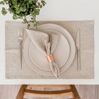 Wave Luxury Embroidered Table Linen Collection – 100% Egyptian Cotton & Linen