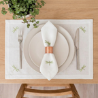 Dragon Luxury Embroidered Table Linen Collection – 100% Egyptian Cotton & Linen
