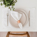 Border Luxury Embroidered Table Linen Collection – 100% Egyptian Cotton & Linen
