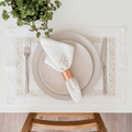 Kenr Luxury Embroidered Table Linen Collection – 100% Egyptian Cotton & Linen