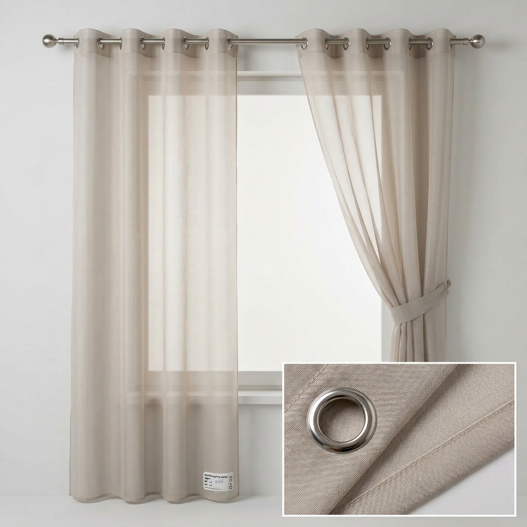 Luxury Shiny Fine Tulle Sheer Curtains