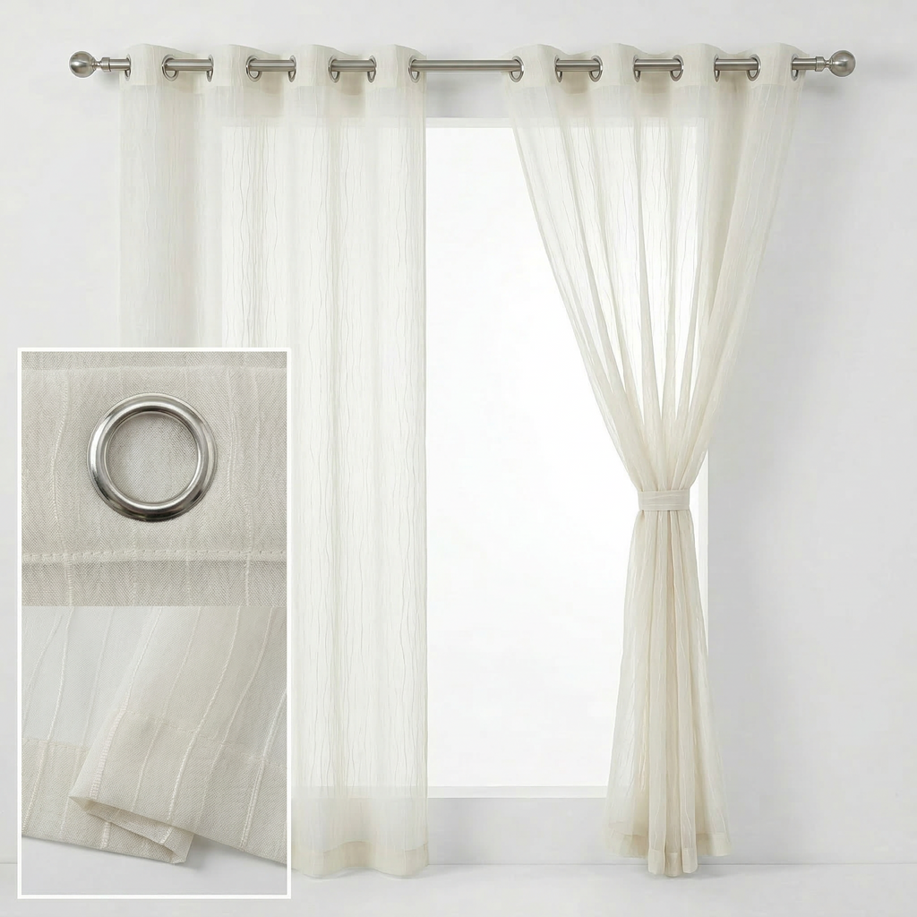 Modern Organic Textured Linen Curtains