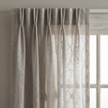 Luxury Stone Grey Textured Pure Linen Curtains
