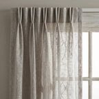 Luxury Stone Grey Textured Pure Linen Curtains