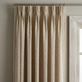 Textured Slub Linen-Cotton Striped Curtain