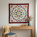 Handmade Colorful Textile Art  Patchwork Khayyamian Tapestry