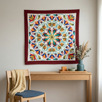 Handmade Colorful Textile Art  Patchwork Khayyamian Tapestry