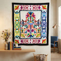 "Modern Folk Art Decorative Patchwork Khayyamian Tapestry