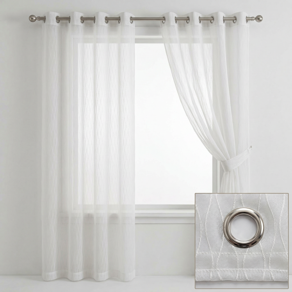 Modern Organic Textured Linen Curtains