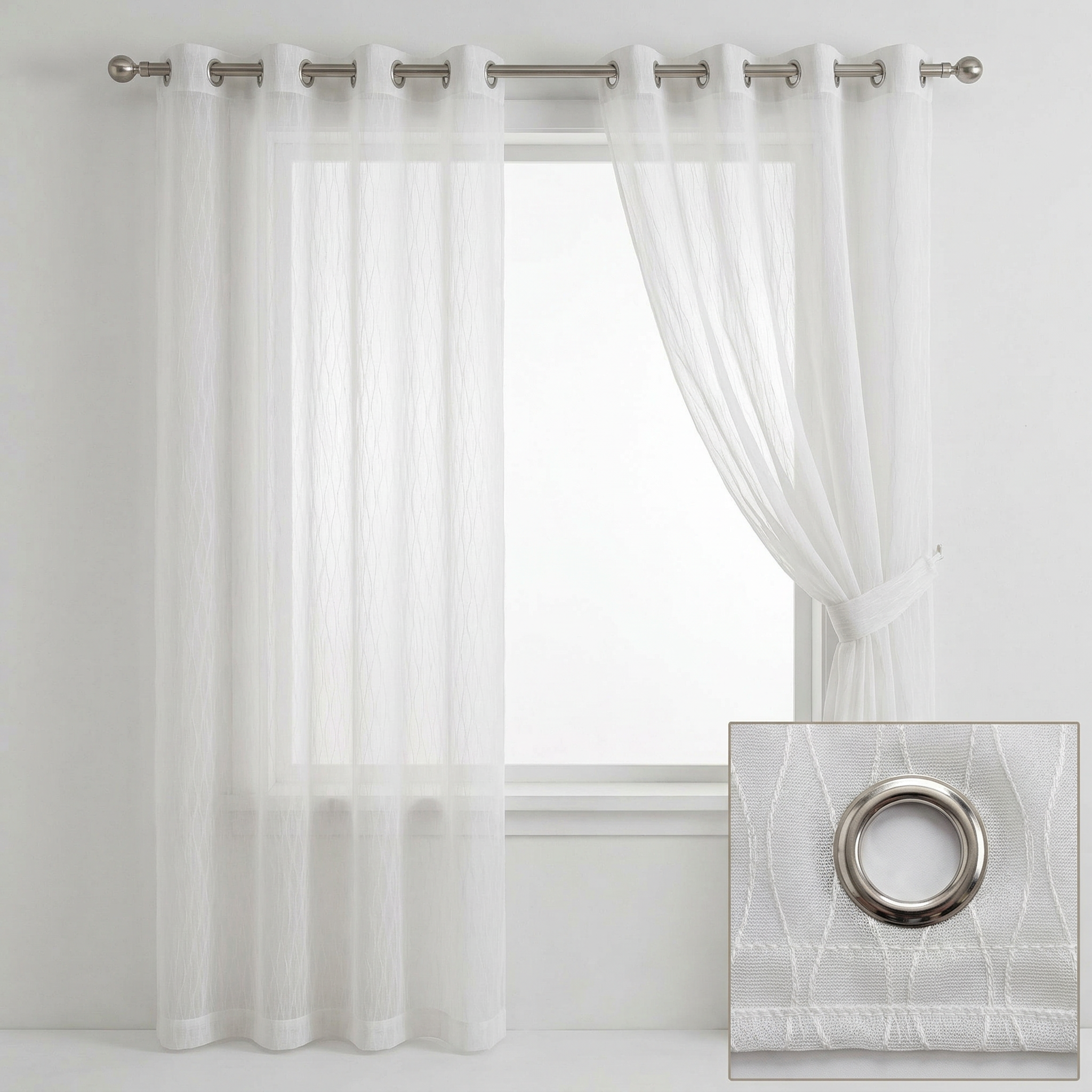 Modern Organic Textured Linen Curtains