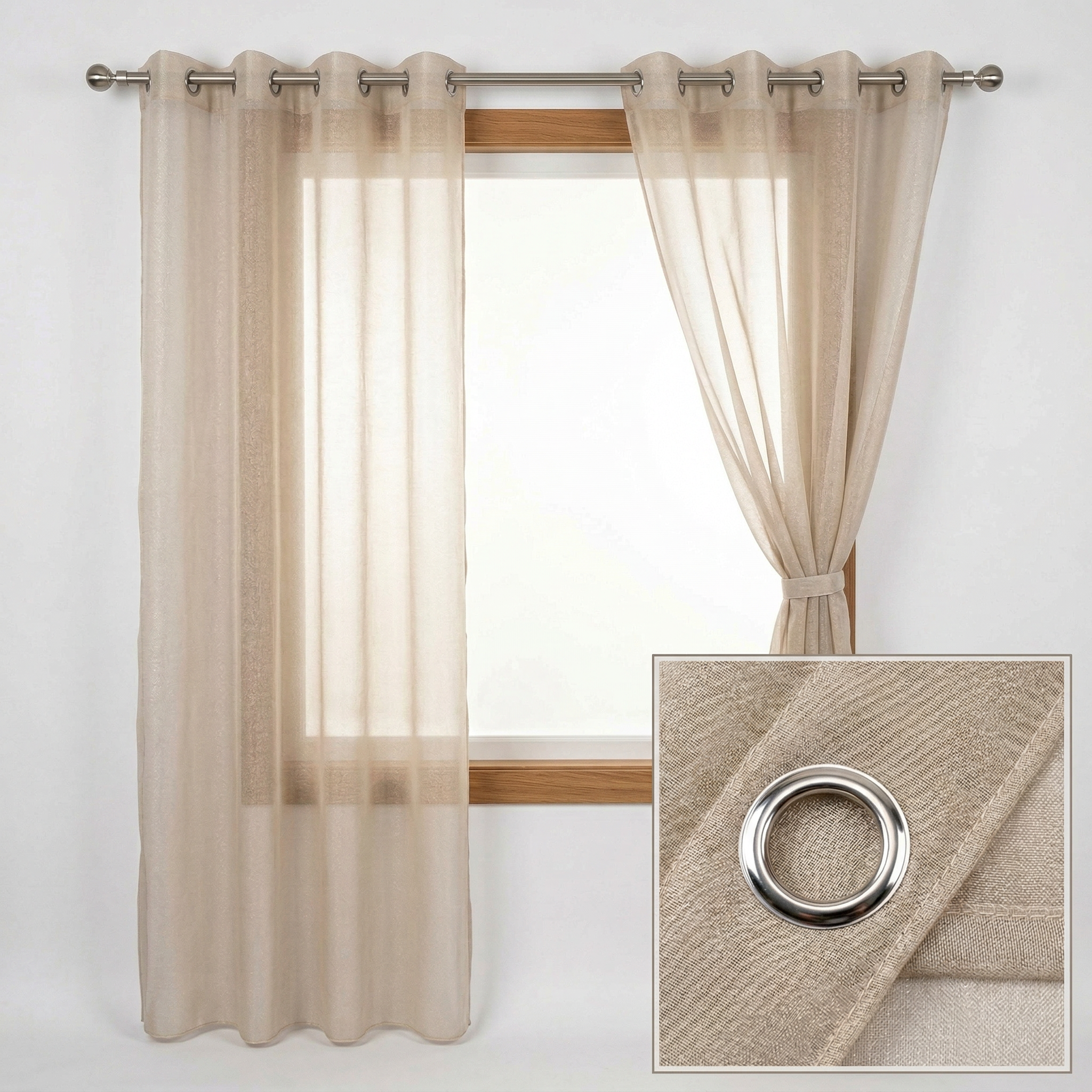 Luxury Pleated Sheer Tulle Curtains