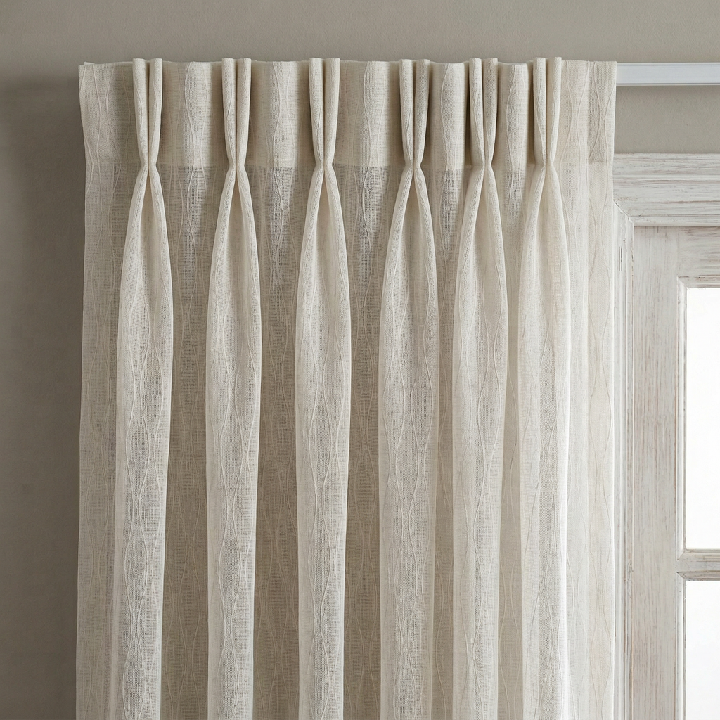 Modern Organic Textured Linen Curtains