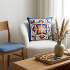 Hand-Stitched Lotus flower Handmade Cushion Cover