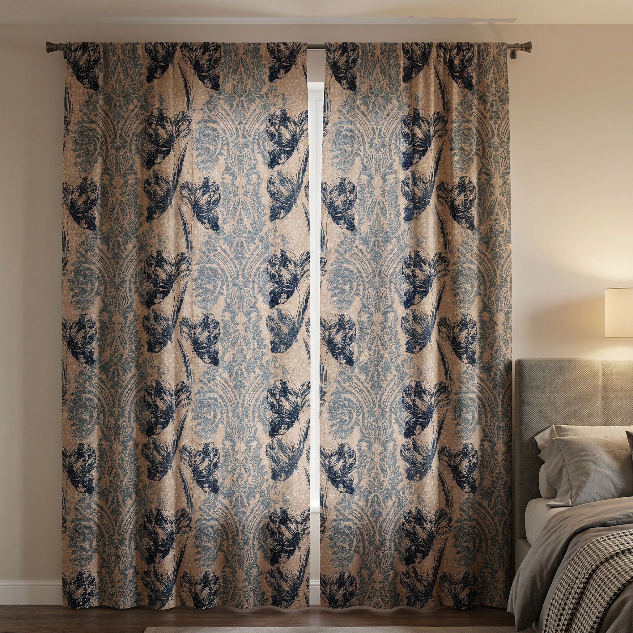 Vintage Ochre Curtains