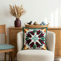 Astonishing Hand-Stitched Lotus Flower Cushion Cover