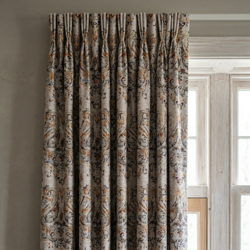 Beige Gobelin Curtains