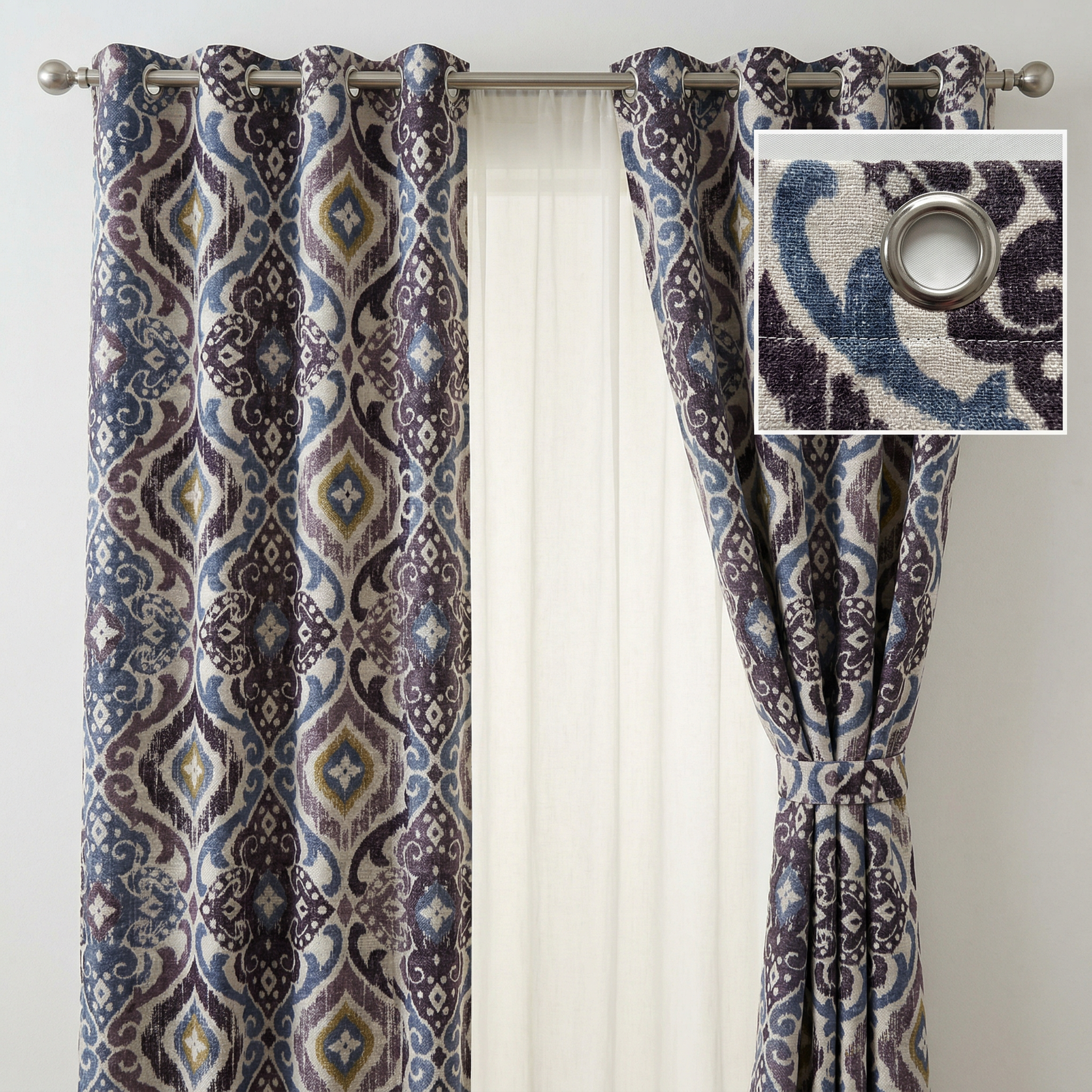 Moroccan Ikat Style Curtains