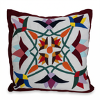 Colorful Lotus Khayyamian Patchwork Cushion Cover