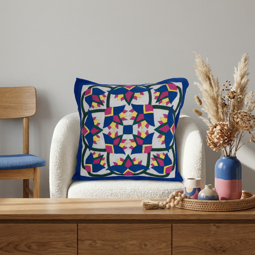 Colorful Patchwork Cushion Cover