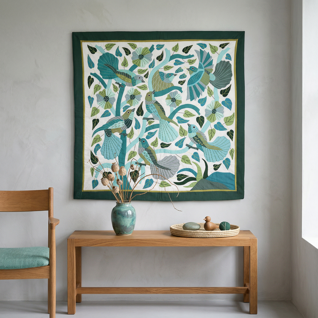 Cotton Appliqué Patchwork Khayyamian Tapestry