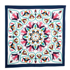 "Vibrant Appliqué Floral & Geometric Patchwork Khayyamian Tapestry